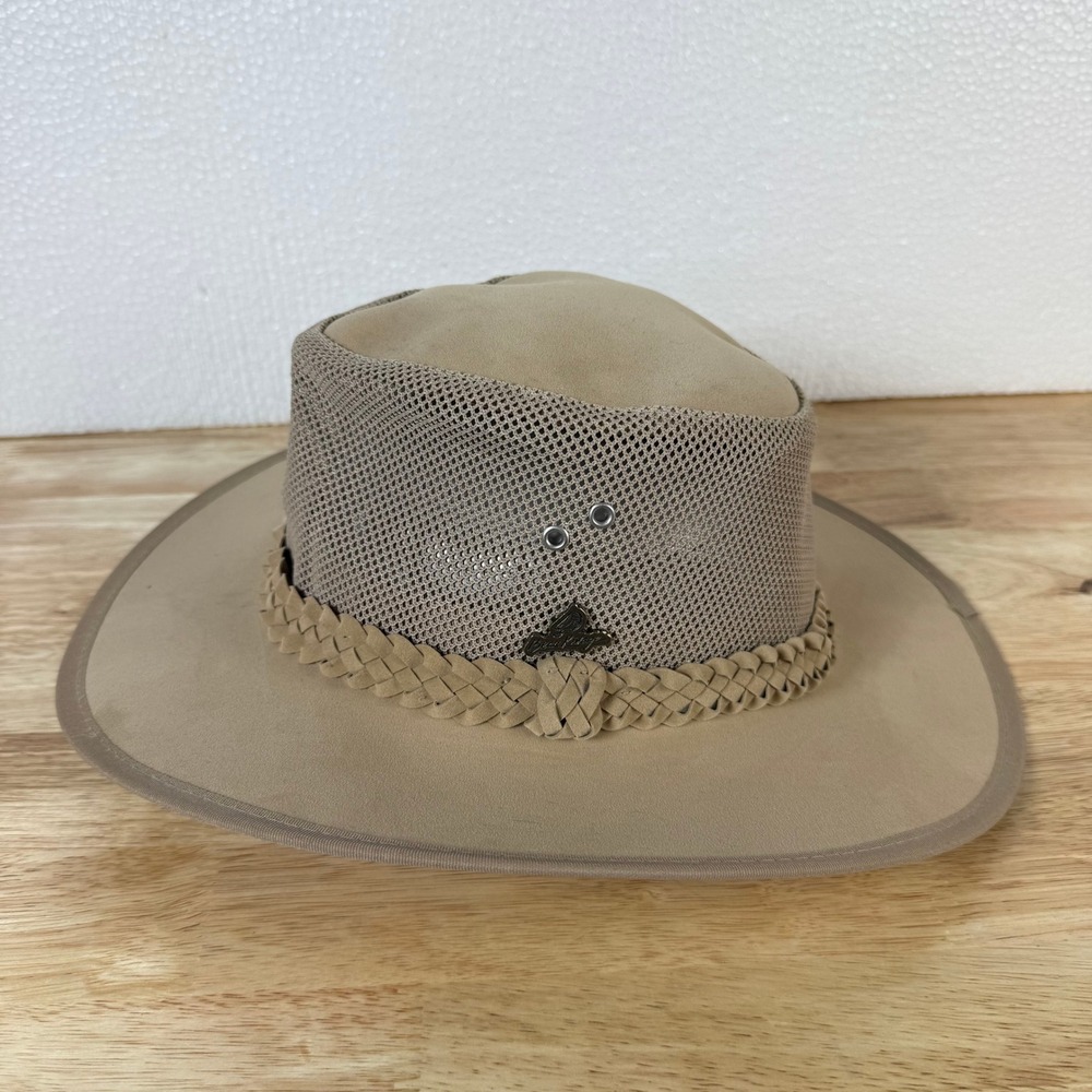 Dorfman Pacific DPC Outdoor Sun Hat Aussie Safari Hiking Fishing Tan Large Brim - Picture 2 of 8